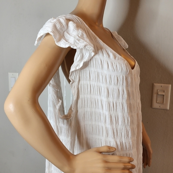 Free People Oversized white maxi dress Pockets medium oversized - Picture 9 of 15